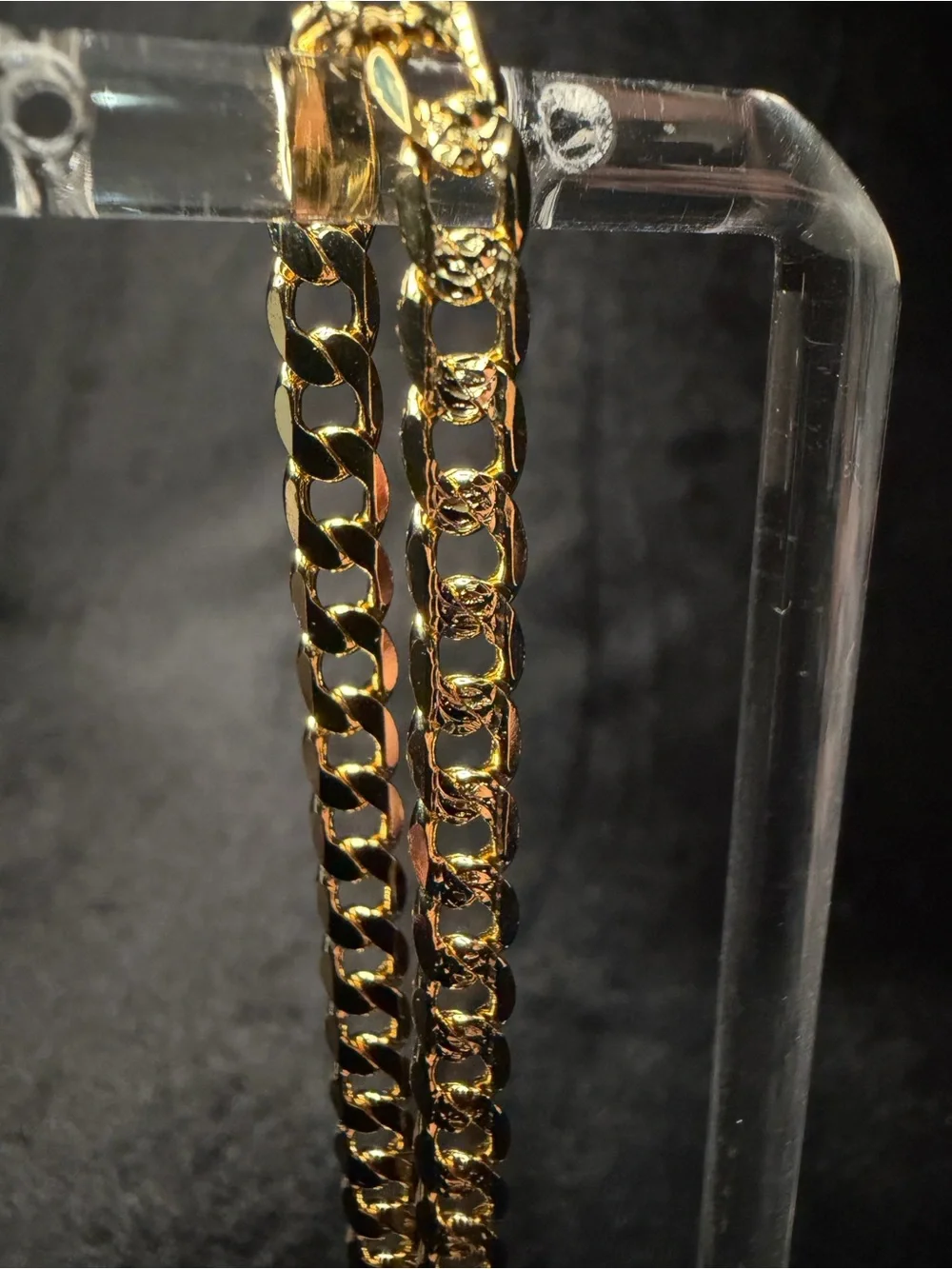 Reversible Laser Cut Cuban 8in 5MM 14K Stamped Premium Finish Bracelet
